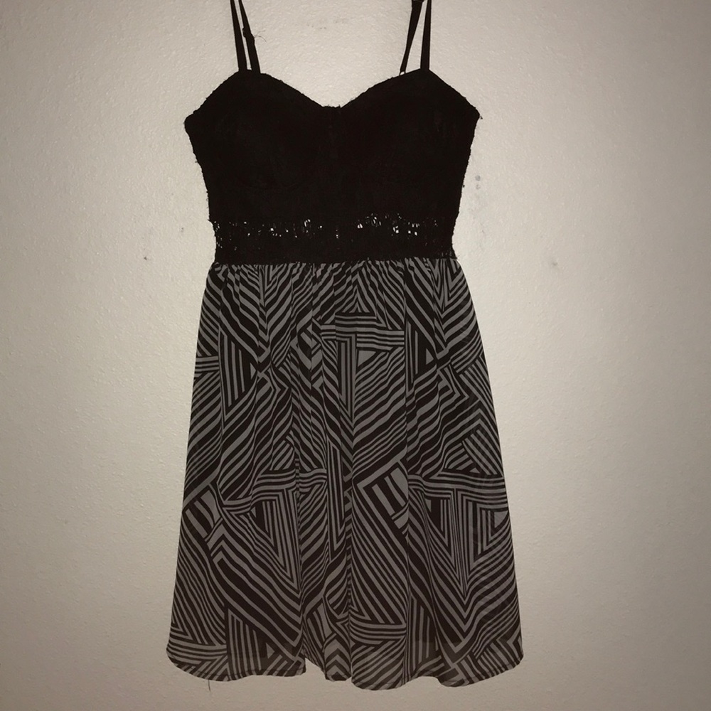 Black and white dress
